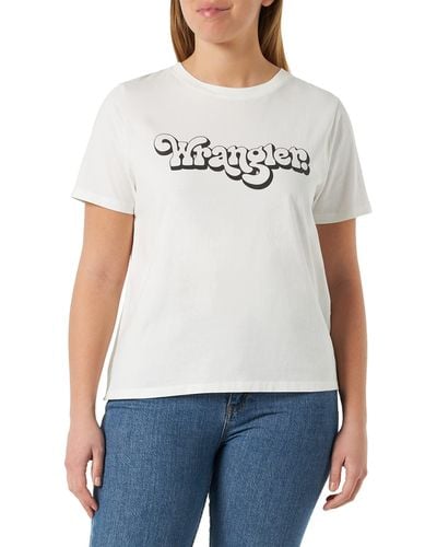 Wrangler T-Shirt Normale - Bianco