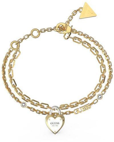 Guess Pulsera para Mujer ALL YOU NEED IS LOVE - Metallizzato