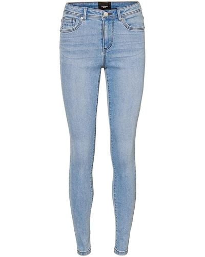 Vero Moda VMTANYA MR S Piping Jeans VI352 GA Noos - Blu