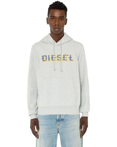 DIESEL S-ginn-hood-k27 Sweatshirt - Grey