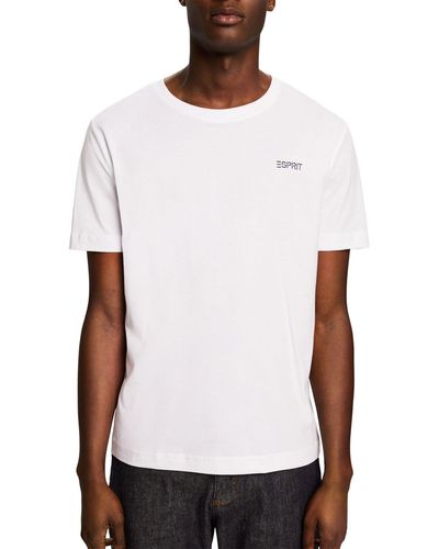 Esprit 014ee2k308 Camiseta - Blanco
