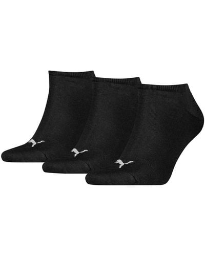 PUMA 6 Paar Sneaker Invisible Socken Gr. 35-49 für Füßlinge - Schwarz