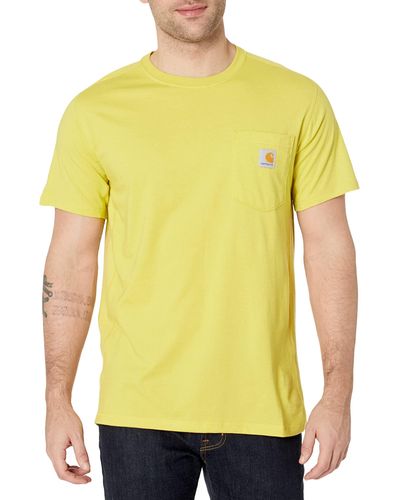 Carhartt Force Relaxed Fit Midweight Short Sleeve Pocket T-Shirt - Gelb