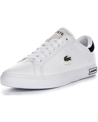Lacoste Powercourt Whb Leather Trainers - White