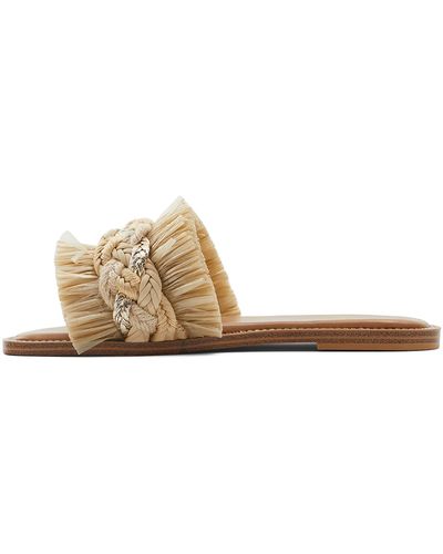 ALDO Rattana Flat Sandal - Natural