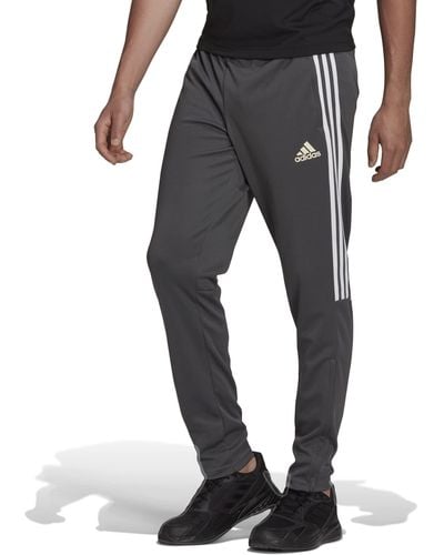 adidas Aeroready Sereno Slim Tapered-cut 3-stripes Pants - Black