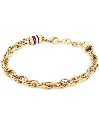 Tommy Hilfiger Jewelry Bracelet en chaîne pour en Acier inoxidable Or jaune - 2790500 - Métallisé