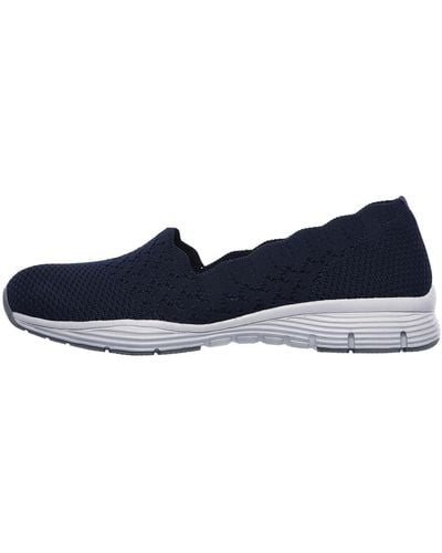 Skechers Seager-stat-scalloped Collar - Blue