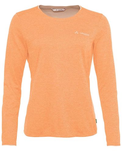Vaude Wo Essential Ls T-Shirt - Orange