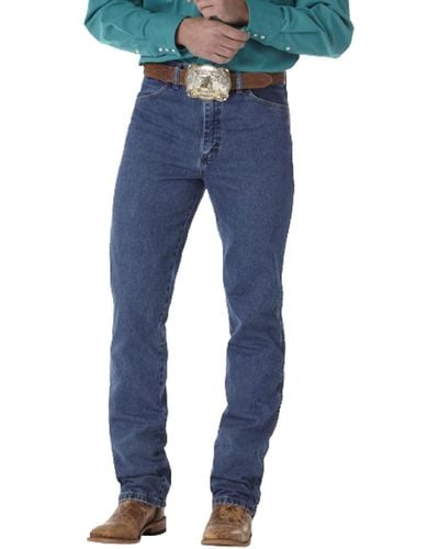 Wrangler Jeans mit schlanker Passform im Cowboy-Schnitt. - Blau