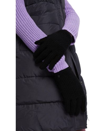 Esprit Handschuhe aus Wollmix mit Veloursleder - Schwarz