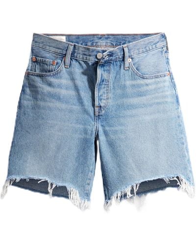 Levi's 50190s Mid Length Shorts - Blauw