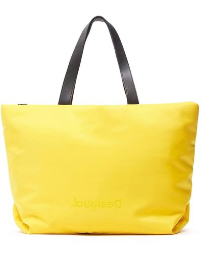 Desigual Bols_Logging Namibia Shopping Bag - Yellow