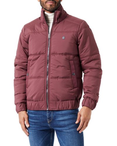 G-Star RAW Padded Quilted Jacke - Rot