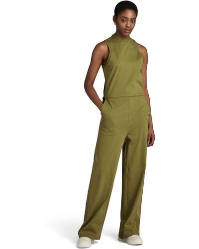 G-Star RAW Open Back Jumpsuit - Green