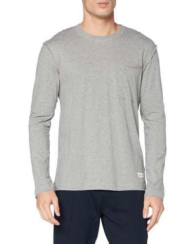 Marc O' Polo Body & Beach Mix M-shirt Ls Crew-neck Pyjama Top - Grey