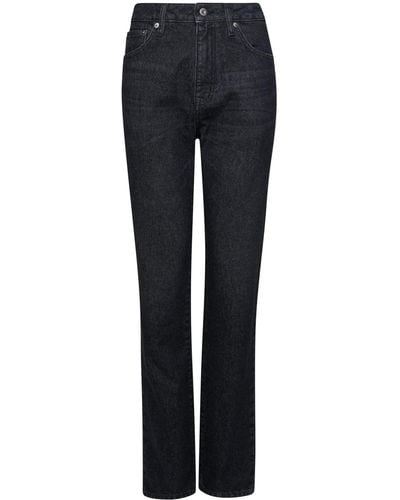 Superdry Gerade Jeans aus Bio-Baumwolle mit hohem Bund Walcott Schwarz Steingrau 30/32