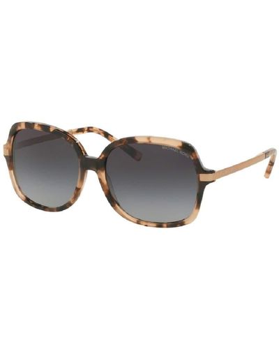 Michael Kors MK2024 ADRIANNA II Square 316213 57M Pink Tortoise/Light Grey Gradient Sunglasses For +FREE Complimentary Eyewear Care Kit - Schwarz