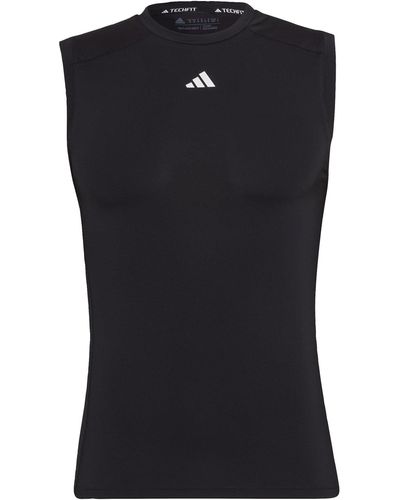 adidas Techfit Training Tank Top Vesten - Zwart