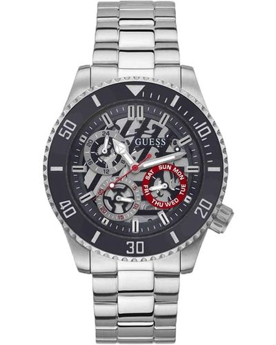 Guess Watches Gents Axle S Analogue Quartz Watch With Stainless Steel Bracelet Gw0488g1 - Multicolor