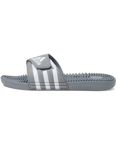 adidas Adissage Grey/white/grey 5 - Metallic