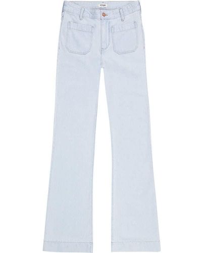 Wrangler Joni Jeans White W30/l34 - Blue