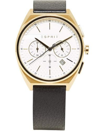 Esprit ES1G062L0025 Slice Chrono White Gold Black s Watch Chronograph - Metallizzato