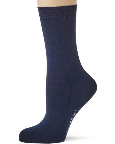 FALKE Socken No. 1 Finest W SO Kaschmir einfarbig 1 Paar - Blau