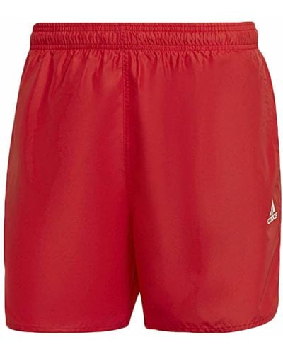 adidas Solid Clx Swimming Shorts XL - Rot