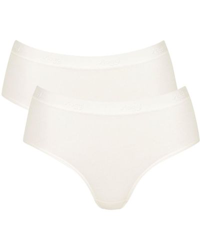 Sloggi Go Casual Midi 2p Underwear - White