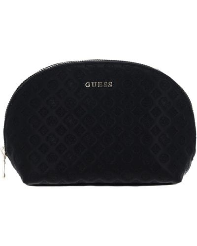 Guess Dome Cosmetic Pouch Black - Nero