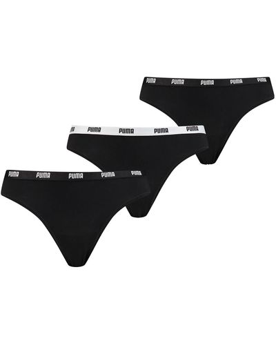 PUMA String Thong Panties - Schwarz