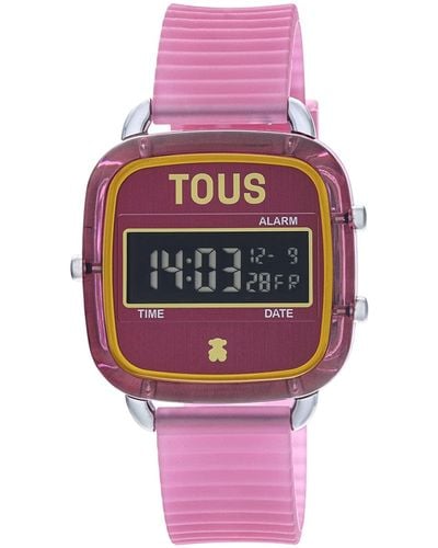 Tous Reloj D-logo Fresh 200351062 Silicona Fucsia - Roze