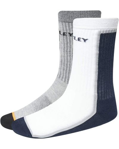 Oakley Mens Half Colour Socks - White