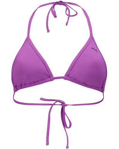 PUMA Triangle Bikini Top - Purple