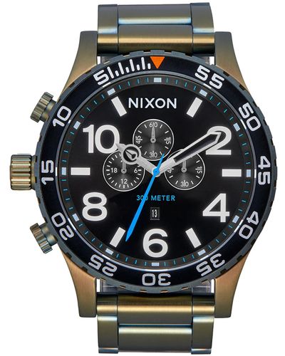 Nixon Analog Japanisches Quarzwerk Uhr mit Edelstahl Armband A1389-5092-00 - Mettallic