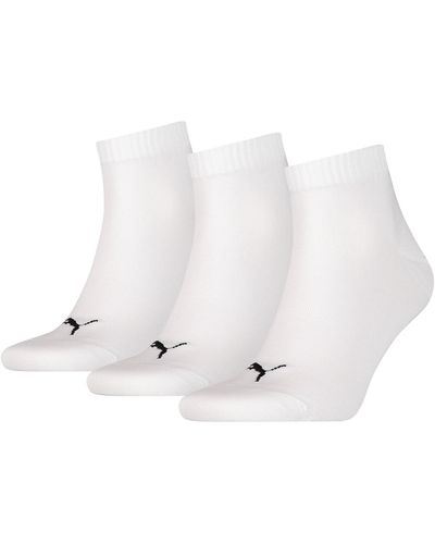 PUMA Unisex Quarters Socken Sportsocken 6er Pack white / white 300 - 43/46 - Weiß