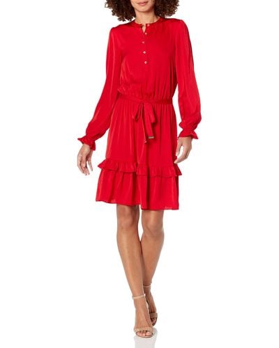 Tommy Hilfiger Fit And Flare Dress - Red
