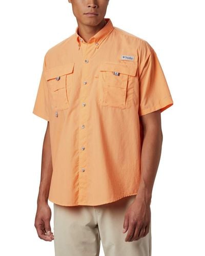 Columbia Bahama Ii Upf 30 Short Sleeve Pfg Fishing Shirt - Orange