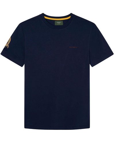 Hackett Heritage Logo Tee T-Shirt - Blau