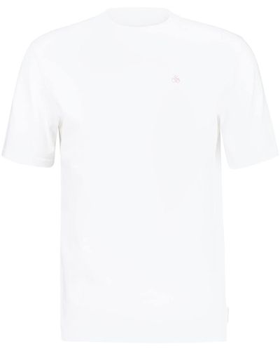 Scotch & Soda Regular-fit Short-sleeved T-shirt With Chest Pocket - White