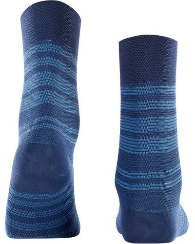 FALKE Sensitive Sunset Stripe W So Lyocell With Soft Tops 1 Pair Socks - Blue