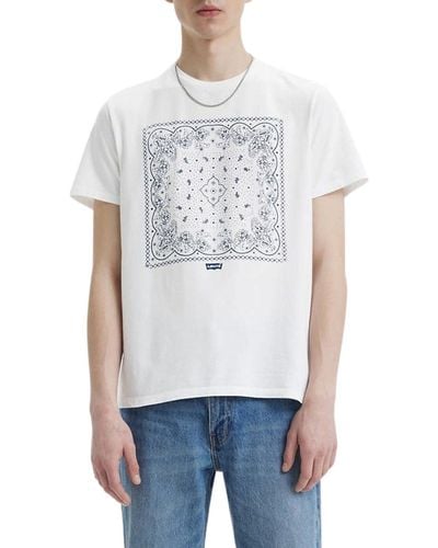 Levi's Graphic Crewneck Tee Camiseta Hombre - Blanco