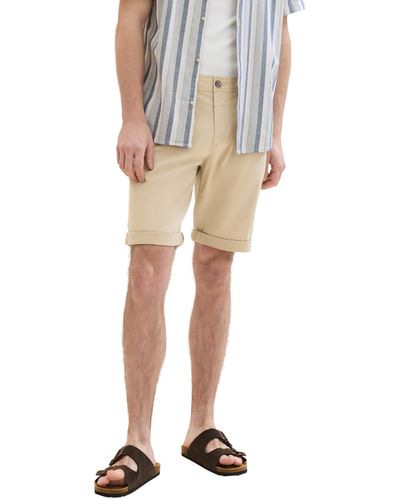 Tom Tailor Regular Fit Chino Shorts mit Stretch - Natur