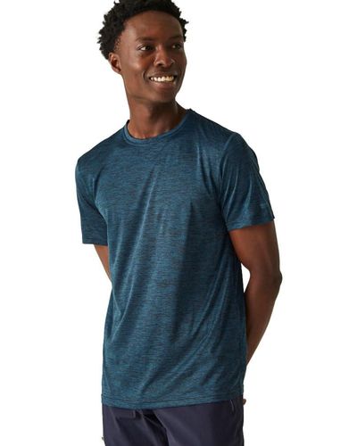 Regatta Camiseta Fingal Edition Marl para Hombre Camisa - Azul