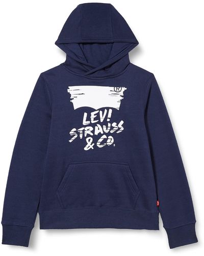 Levi's SKETCHED LOGO PULLOVER HOODIE EG571 - Azul