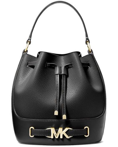 Michael Kors XS Suri Mini Bucket Crossbody Drawstring Shoulder Bag  35F2GM9M1B PVC (Black PVC): Handbags