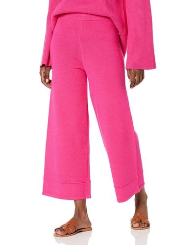The Drop Bernadette Pull-on Loose-fit Cropped Sweater Pant pour - Rose
