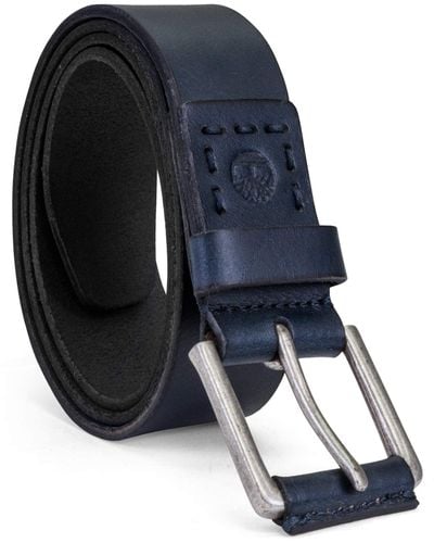 Timberland Casual Leather Belt - Bleu