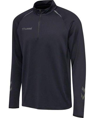 Hummel Sweatshirt Authentic Pro Half Zip 204605 Anthracite XXL - Blau